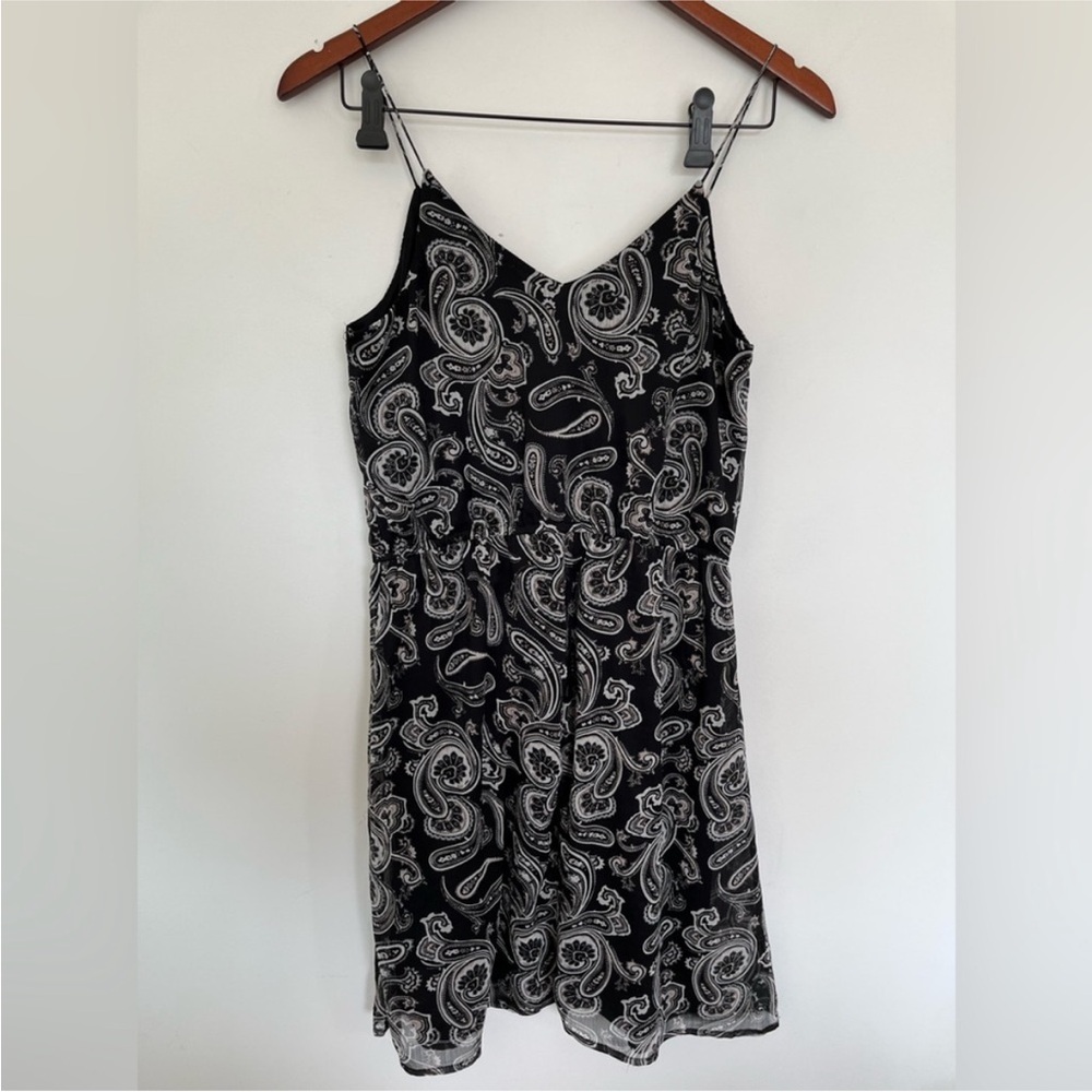 Vero Moda Black and White Paisley Mini Dress Size S - Picture 2 of 5